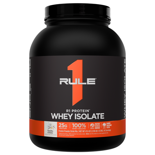 Rule 1 Whey Protein Isolate - Vanilla Crème (3lb)
