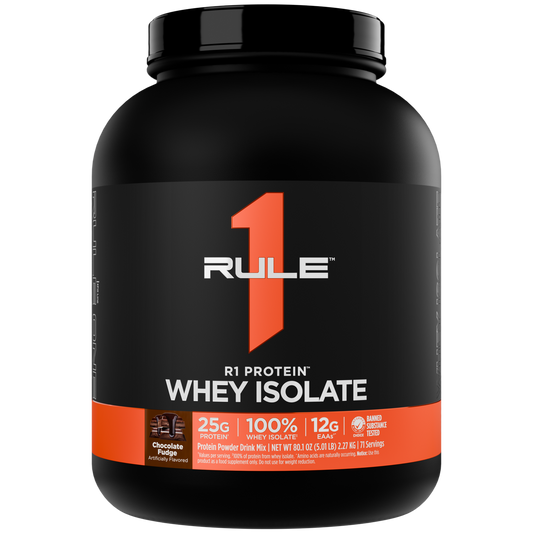 Rule 1 Protein Whey Isolate - Chocolate Fudge 5lb