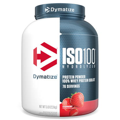 Dymatize ISO100 Hydrolyzed Whey Protein Isolate - Strawberry (5lb)