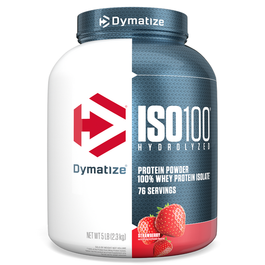 Dymatize ISO100 Hydrolyzed Whey Protein Isolate - Strawberry (5lb)