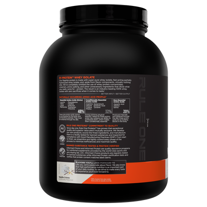 Rule 1 Whey Protein Isolate - Vanilla Crème (3lb)