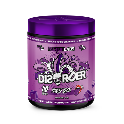 Disorder Faction Labs Pre-Workout - Purple Reign (Watermelon Flavour) (450g | 50 Serves)