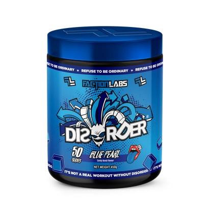 Disorder Faction Labs Pre-Workout - Blue Pearl (Candy Bomb Flavour) (450g | 50 Serves)