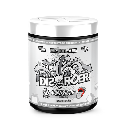 Disorder Faction Labs Pre-Workout - White Snow (Vanilla Cola Flavour) (450g | 50 Serves)