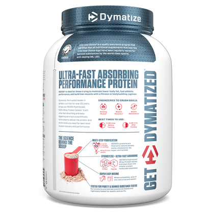 Dymatize ISO100 Hydrolyzed Whey Protein Isolate - Gourmet Chocolate (3lb)