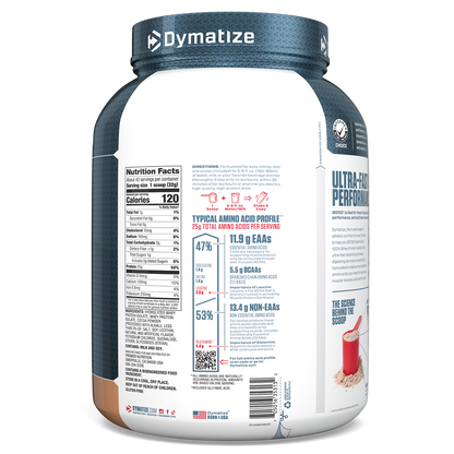 Dymatize ISO100 Hydrolyzed Whey Protein Isolate - Gourmet Chocolate (3lb)