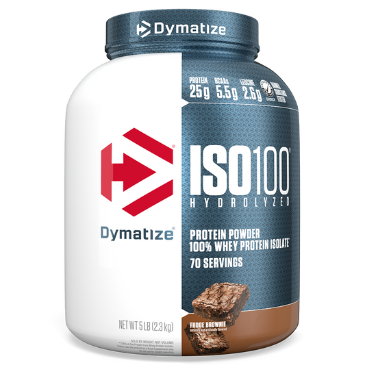 Dymatize ISO100 Hydrolyzed Whey Protein Isolate - Fudge Brownie (5lb)
