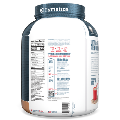 Dymatize ISO100 Hydrolyzed Whey Protein Isolate - Fudge Brownie (5lb)