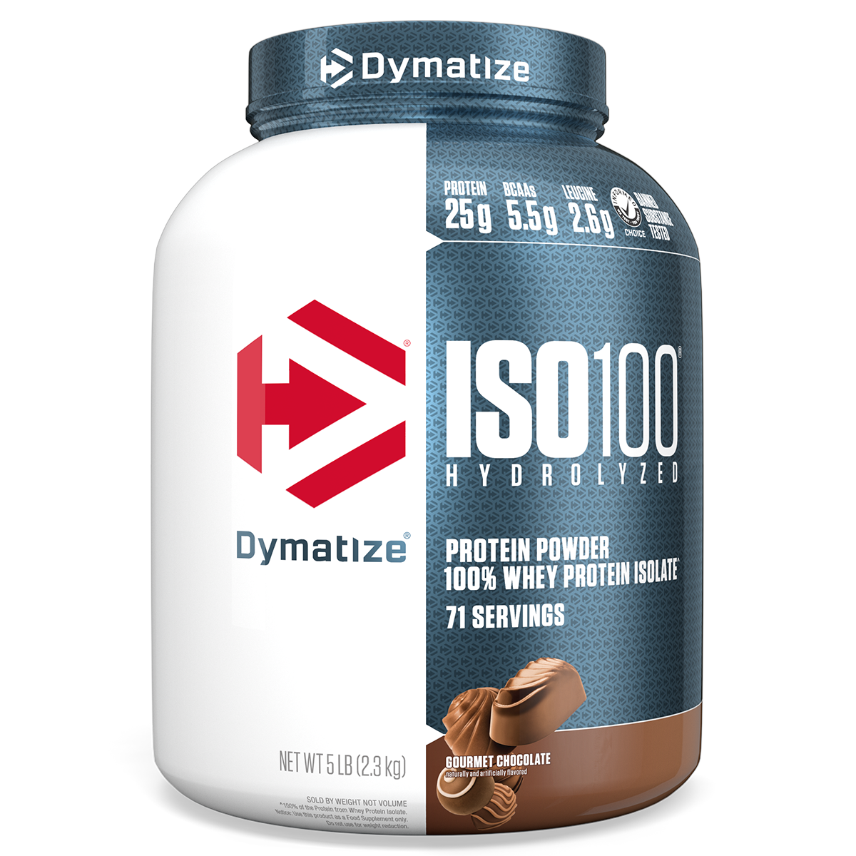 Dymatize ISO100 Hydrolyzed Whey Protein Isolate - Gourmet Chocolate (5lb)