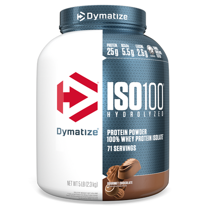 Dymatize ISO100 Hydrolyzed Whey Protein Isolate - Gourmet Chocolate (5lb)