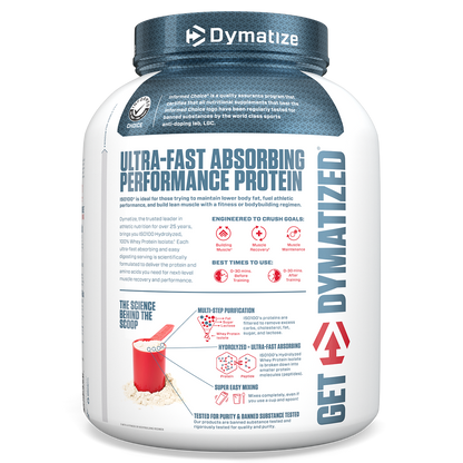 Dymatize ISO100 Hydrolyzed Whey Protein Isolate - Strawberry (5lb)