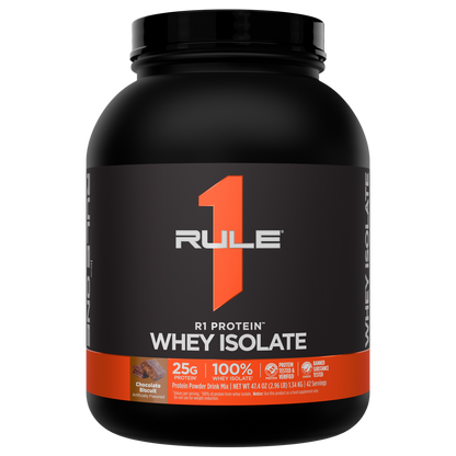 Rule 1 Whey Protein Isolate - Chocolate Biscuit (3lb)