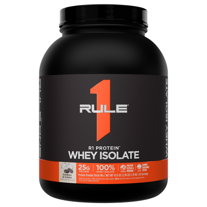 Rule 1 Whey Protein Isolate - Cookies & Creme (3lb)