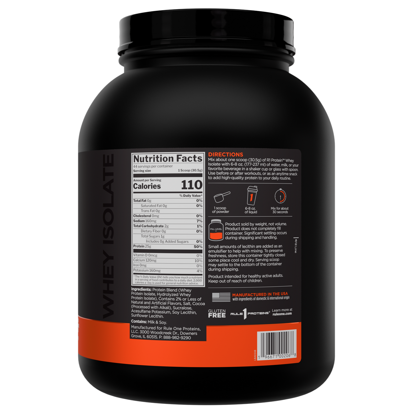 Rule 1 Whey Protein Isolate - Salted Caramel (3lb)