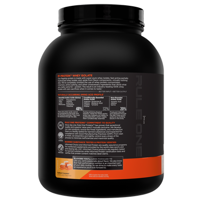 Rule 1 Whey Protein Isolate - Salted Caramel (3lb)