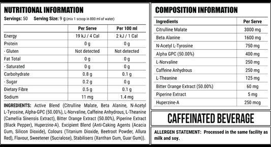 Disorder Faction Labs Pre-Workout - Pink Bits (Strawberries & Cream Flavour) (450g | 50 Serves)