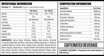 Disorder Faction Labs Pre-Workout - Pink Bits (Strawberries & Cream Flavour) (450g | 50 Serves)