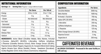 Disorder Faction Labs Pre-Workout - Purple Reign (Watermelon Flavour) (450g | 50 Serves)