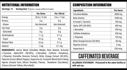 Disorder Faction Labs Pre-Workout - Sunburnt Country (Strawberry Mango Flavour) (450g | 50 Serves)