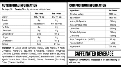 Disorder Faction Labs Pre-Workout - White Snow (Vanilla Cola Flavour) (450g | 50 Serves)